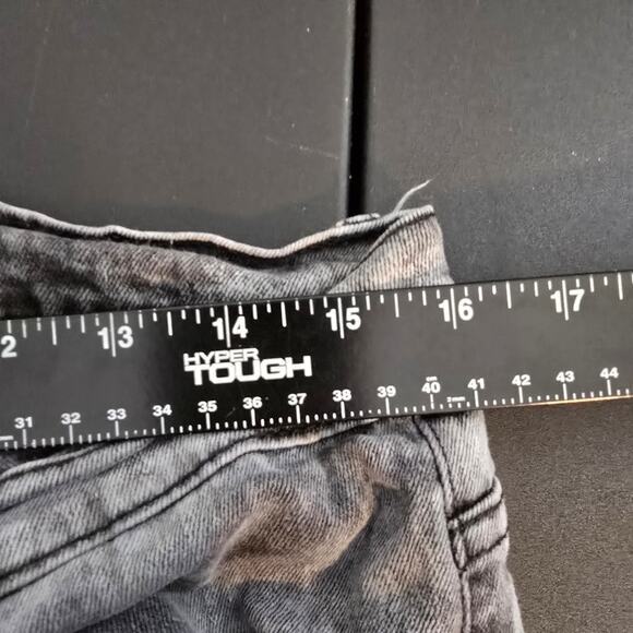 Evolution In Design Men's Acid Wash Tie Dye Stretch Skinny Jeans Gray Size 34x34 - Picture 9 of 11